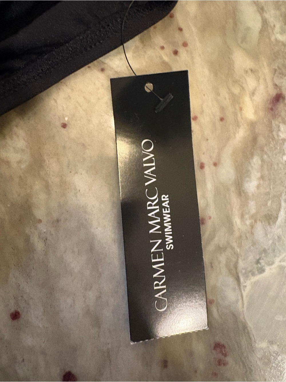 Carmen Marc Valvo Black Two-Piece Bikini Set - Picture 5 of 8